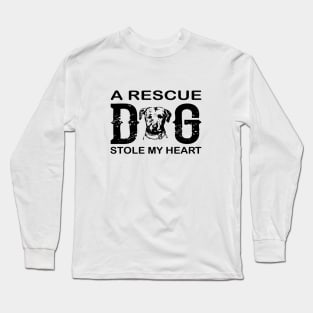 A Rescue Dog Stole My Heart Long Sleeve T-Shirt